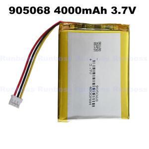3.7V 4000mAh 905068 리튬 폴리머 리포 충전식 배터리 3선 JST 3핀 2.0mm 커넥터 GPS 카메라 LED 태블릿 PC