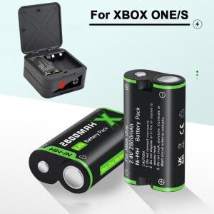 XBOX 컨트롤러용 PALO 2800mAh 배터리 팩(4슬롯 고속 충전기 포함) 시리즈 X/S/Xbox ONE X/S 게임패드 팩용