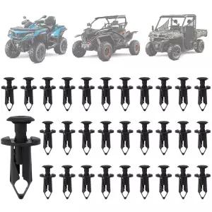 JERBOR 30Pcs 리벳 CFMOTO UFOOT UFORCE Zforce Cforce ATV용 푸시 핀 플라스틱 후드 펜더 클립 바디
