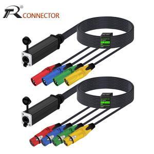 라이브 무대, 사운드, 조명, 오디오 녹음 스튜디오용 STP RJ45 Cat5/Cat6 - 4 채널 3Pin XLR 이더넷 익스텐