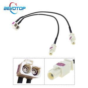 BEVOTOP OEM 파크라 스플리터 케이블, 2 암-2 수 FAKRA II 라디오 안테나 어댑터 피그테일, 폭스바겐 제타
