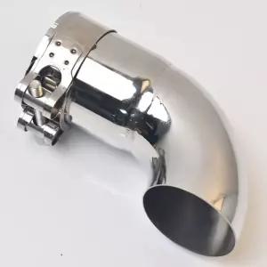 1PC 범용 시니 자동 배기 파이프 억 제기 스테인레스 스틸 콘센트 팔꿈치 연결 자동차 액세서리