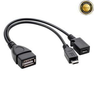 파이어 스틱 4K용 2 in 1 OTG 케이블 교체품 안드로이드 폰 태블릿 마이크로 USB 호스트 및 전원 지원