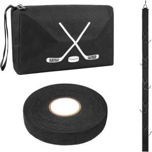 하키 테이프 1롤이 들어 있는 JYSILIYH 행거 및 액세서리 가방 가정 실외용 휴대용 걸이식 드라이그 랙