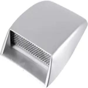 치일루 유니버설 자동차 공기 흡입 스쿱 보닛 통풍구 스티커 커버 후드 실버