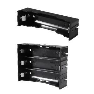 4PCS 18650 배터리 케이스 홀더 1/3 슬롯 X 3.7V DIY 보관함, 병렬 연결 블랙 플라스틱 클립 박스