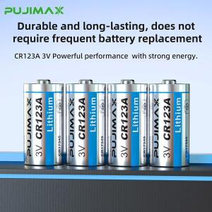 PUJIMAX 3V CR123A 일차 리튬 배터리 CR17345 DL123A 디지털 카메라 무선 마우스 계산기용