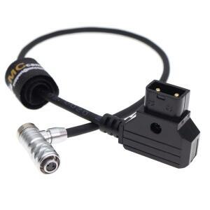 블랙매직 시네마 카메라 6K, 포켓 4K 프로용 전원 케이블, D-탭에서 직각 2핀