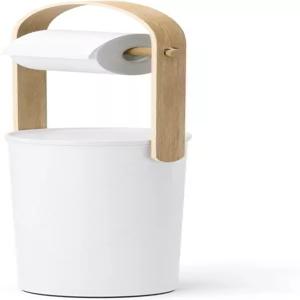 움브라 벨우드 화장지 스탠드 홀더 3롤용 예비 보관함 포함