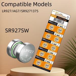 고성능 새 1.55V AG7 LR927 399 버튼 배터리(SR927SW 395) - 시계, 장난감 및 계산기용 완벽한 전원 공급