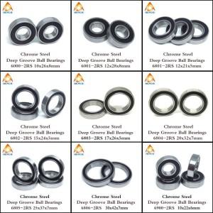 2pcs 6803 2RS 베어링 17x26x5mm 볼 자전거 밑면 브래킷 및 허브