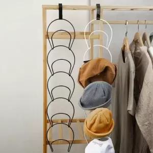 옷장 정리 행거 5구 모자걸이 문 파티션 후크 가방걸이_24842870