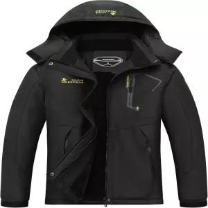 MOERDENG 여성 방수 스키 재킷 따뜻한 겨울 스노우 코트 산악 바람막이 후드 우비