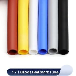 실리콘 열 수축 튜브 유연한 케이블 슬리브 절연 고온 소프트 DIY 와이어 랩 보호대 직경 0.8 ~ 30mm 2500V