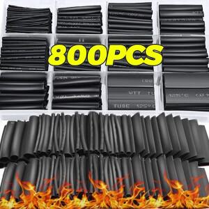 열수축 튜브 키트 내열성 튜빙 와이어 래핑 전기 연결 케이블 절연 슬리브 보호기