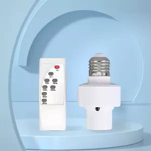 2025년형 열선 원격 제어 스마트 LED 램프 홀더 E27 AC85-265V 범용 소켓 타이머 색상 변경 간편 설치