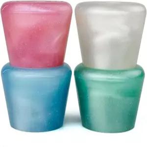 카페토스 82A PU 고무 롤러 스케이트 토 스톱 나사가 달린 쿼드 브레이크 스톱퍼 2팩