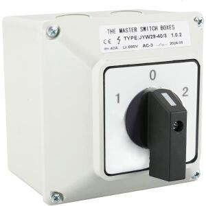범용 로터리 전송 스위치 690V 40A 캠 3 상 메인 박스 JYW29-40/3