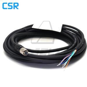 HR25-7TP-8S 사출 성형 제품 머신 비전 Basler GIGE AVT 산업용 CCD 카메라 개방형 I/O 케이블 5M