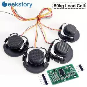 50kg 로드셀 계량 센서 HX711 AD 장착 브래킷이 포함된 하프 브리지 스트레인 게이지 Arduino용 인간 체중