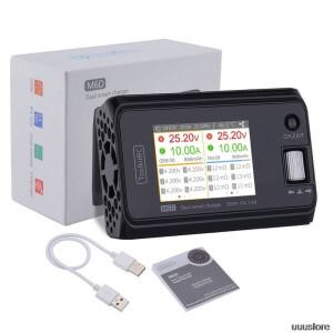 ToolkitRC M6D V3 500W 15A DC 듀얼 채널 미니 스마트 충전기 방전기 (1-6S 리포 배터리 FPV 모델 예비 부