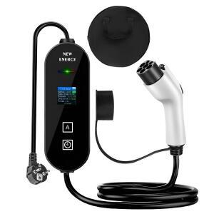 3.5KW 16A 휴대용 전기차 충전기 GBT 표준 5M 케이블 포함, 러시아어 디스플레이 탑재 박스