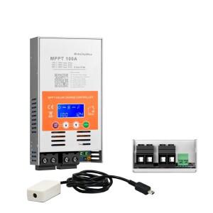 100A 와이파이 지원 12V 24V 48V MPPT 태양광 충전 컨트롤러 V124 (납축전지  리튬 배터리용)