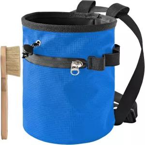 브러시와 지퍼 포켓이 있는 암벽 등반 초크 백 체육관용 볼더링 버킷 조정 가능