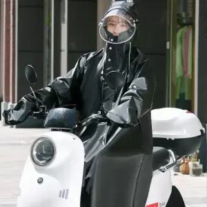 오토바이 레인코트 라이딩 스쿠터 남성 오토바이 우비 장마 오버사이즈 자전거 긴우비 방수 전기