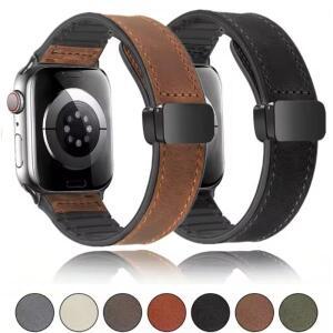 애플워치 가죽 스트랩 49mm 44 45 42mm 40 46 38 41mm 마그네틱 팔찌 남성용 아이워치 울트라 시리즈 10 9