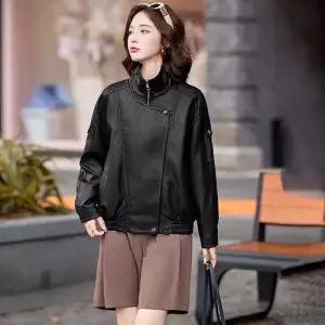 무천도사 여친 자켓 가죽 재킷 코트 가을바이커 패션 KKE3