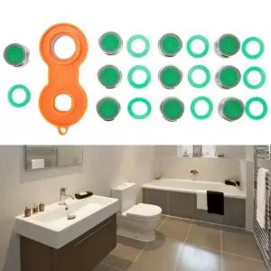 10개입 절수 수도꼭지 에어레이터 교체용 필터 혼합 노즐 M24 24mm 나사형 욕실 버블러 액세서리