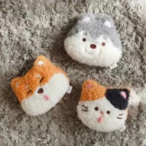 모찌타운 뽀글 얼굴형 핫팩인형