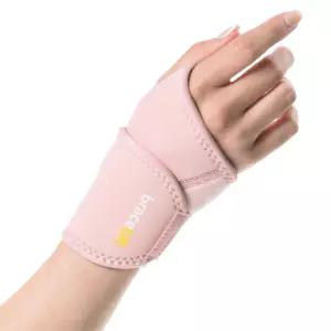 브레이스업 조절식 손목 랩 - 운동 밴드 터널 압박 보조기 건염 지지대 핑크