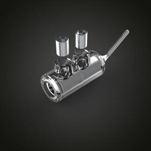 Audiocrast B552g 2MM 스피커 터미널 로듐 도금 와이어 핀 플러그 스크류 락 케이블 어댑터(바나나 커넥터