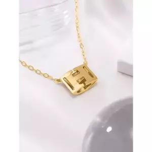 오벨리 14K 18K 델핀 에이치 목걸이 이니셜 H 펜던트 일체형 여자 금목걸이