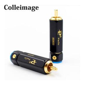 ColleImage Hifi Palic 고품질 금도금 RCA 플러그, 하이엔드 자동 잠금 A/V 커넥터, DIY 오디오 케이블용