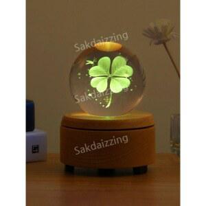 네잎클로버 오르골 볼 선물 무드등 뮤직 인테리어 크리스마스 뮤직박스