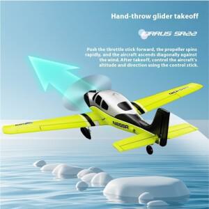 Qidi 580 4 채널 SR22 고정 날개 원격 제어 글라이더 브러시리스 모터 모델 비행기 장난감 소년 생일
