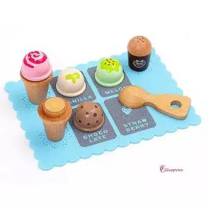 자석원목 가게놀이 장난감 아이스크림 소꿉놀이bcd492