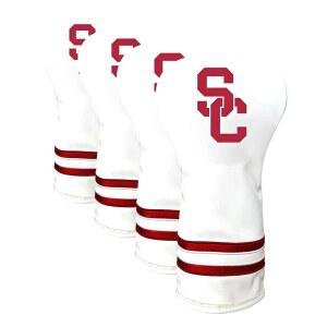 골프 NCAA 남녀 공용 흰색 빈티지 드라이버 헤드 커버