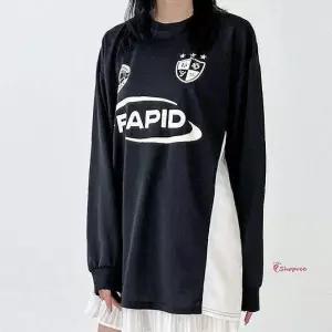 여성 럭비 운동복 긴팔 유니폼 티셔츠 스포츠abc146