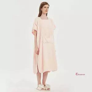 여성사우나가운 목욕 부드러운 핑크 여자 샤워가운 여름 원피스 호텔 골프 로브xyz443