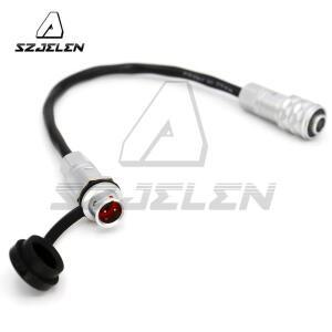 블랙매직 포켓 시네마 4K 6K 카메라 BMPCC 전원 케이블, SF6 2핀-여성 플러그 2핀 연장