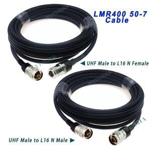 LMR 400 케이블 50-7 RF 동축 피그테일 하이 퀄리티, 저손실 PL259 SO239 L16 N 타입에서 UHF 수 50 옴 점