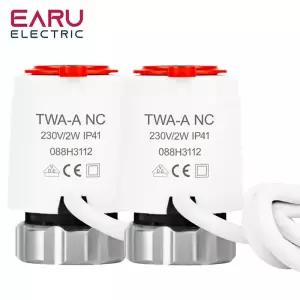 1/5/10 Pcs AC 230V 정상 폐쇄 NC M30 * 1.5mm 바닥 난방용 전기 열 액추에이터 TRV 온도 조절 라디에이터