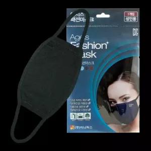 이지스 패션 마스크 5개세트 대형블랙
