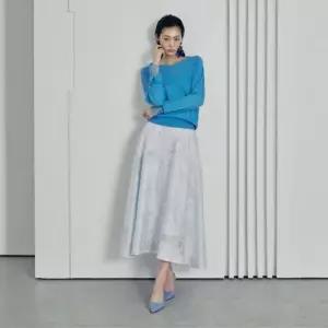 르네크루 26SS 플라워 자카드 스커트