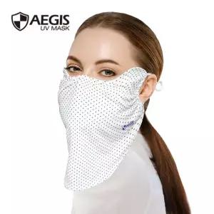 이지스 자외선차단 마스크 (목가림형) 백색도트