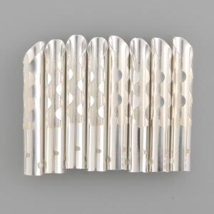 8PCS VB413S 골드 실버 도금 청동 구리 오디오 BFA 4mm 바나나 플러그 스피커 케이블 커넥터